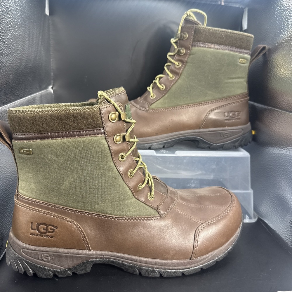 UGG Australia Eaglin Stout Brown Men US 11 Snow Winter Boots 1003350 Waterproof